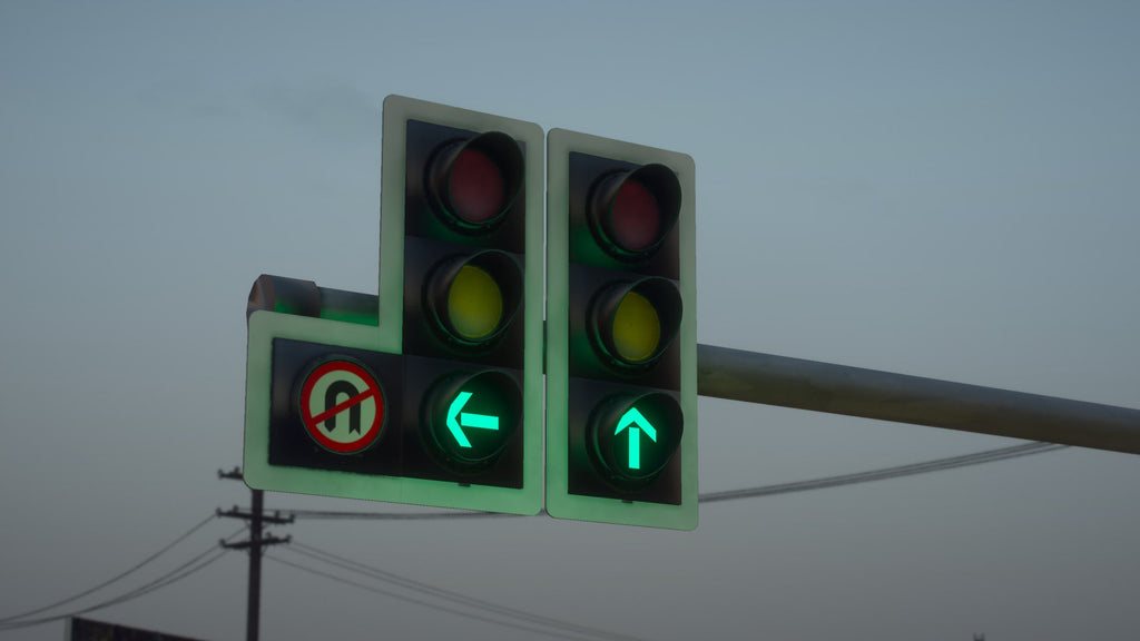 British Traffic Lights Props