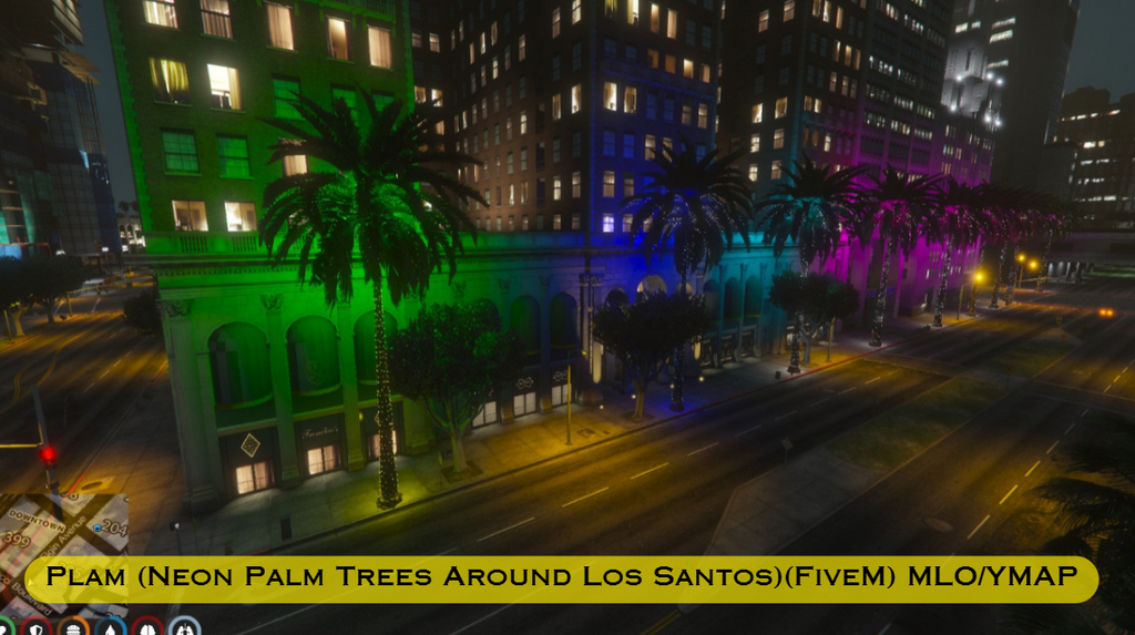 Plam (Neon Palm Trees Around Los Santos)(FiveM) MLO/YMAP
