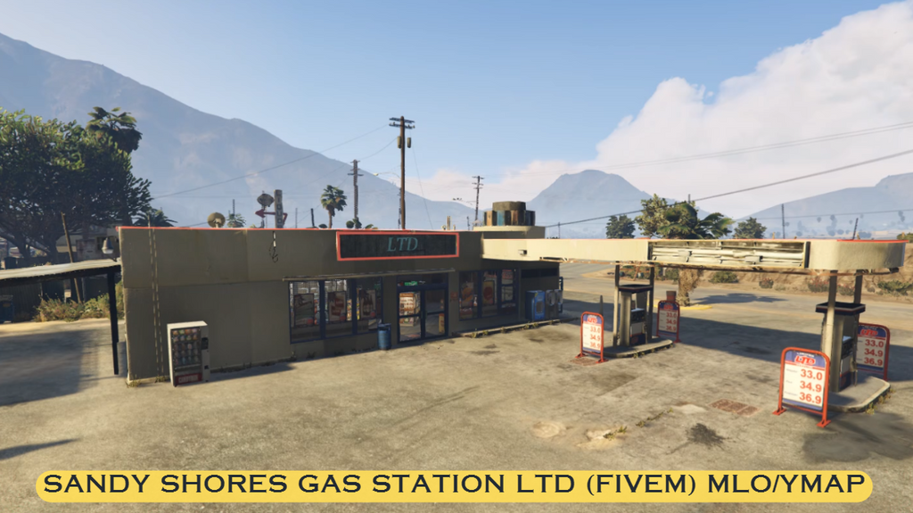 Sandy Shores Gas Station LTD (FiveM) MLO/YMAP