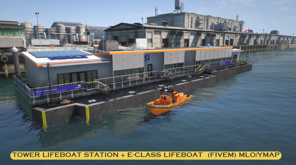 Tower Lifeboat Station + E-Class Lifeboat  (FiveM) MLO/YMAP