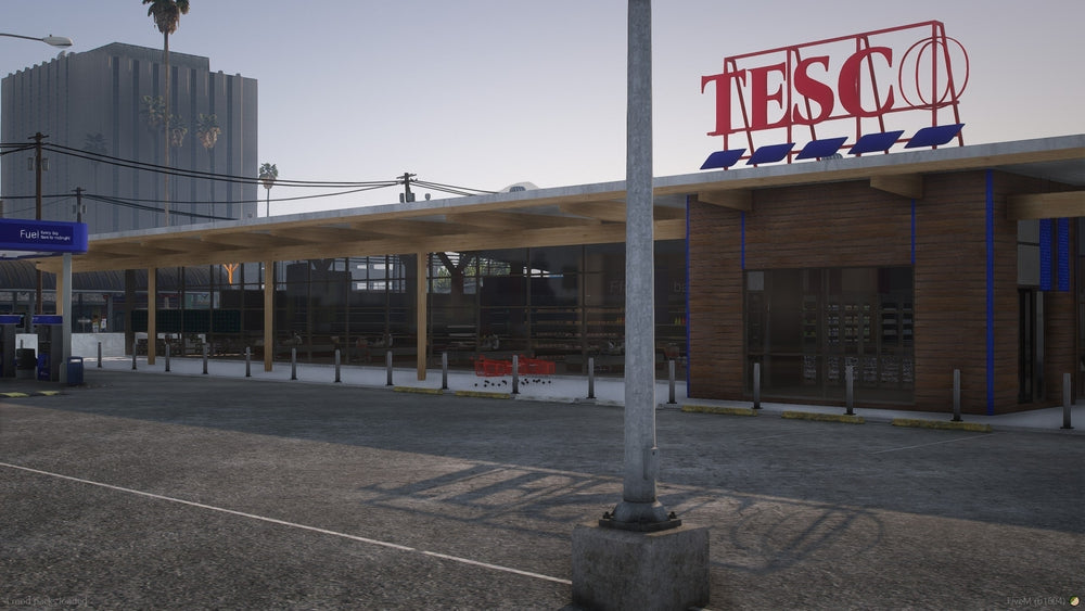 Tesco Superstore And Petrol Station (FiveM) MLO/YMAP